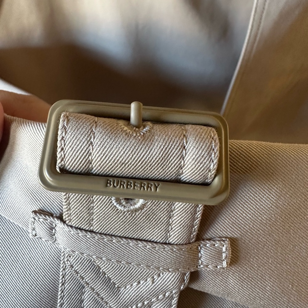 Burberry Sandridge belted cotton-gabardine trench coat 6 8 brand new AUTHENTIC - Picture 8 of 11